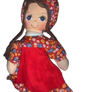 Cloth Rag Plush Doll Vintage 9 inch